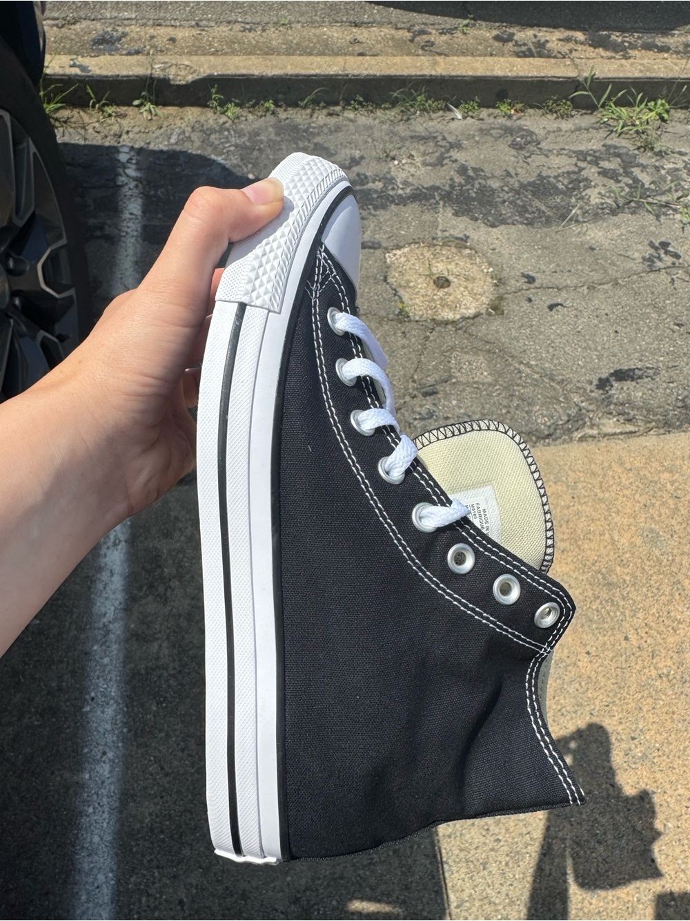 Converse Black & White Classic High-Top Canvas Sneaker